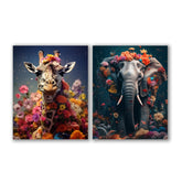 African Flower Animals - Duo by Zenzdesign - Affengeile Bilder