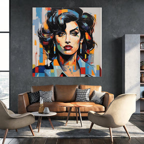 Amy Winehouse - Pop Art Portrait by Frank Daske - Affengeile Bilder
