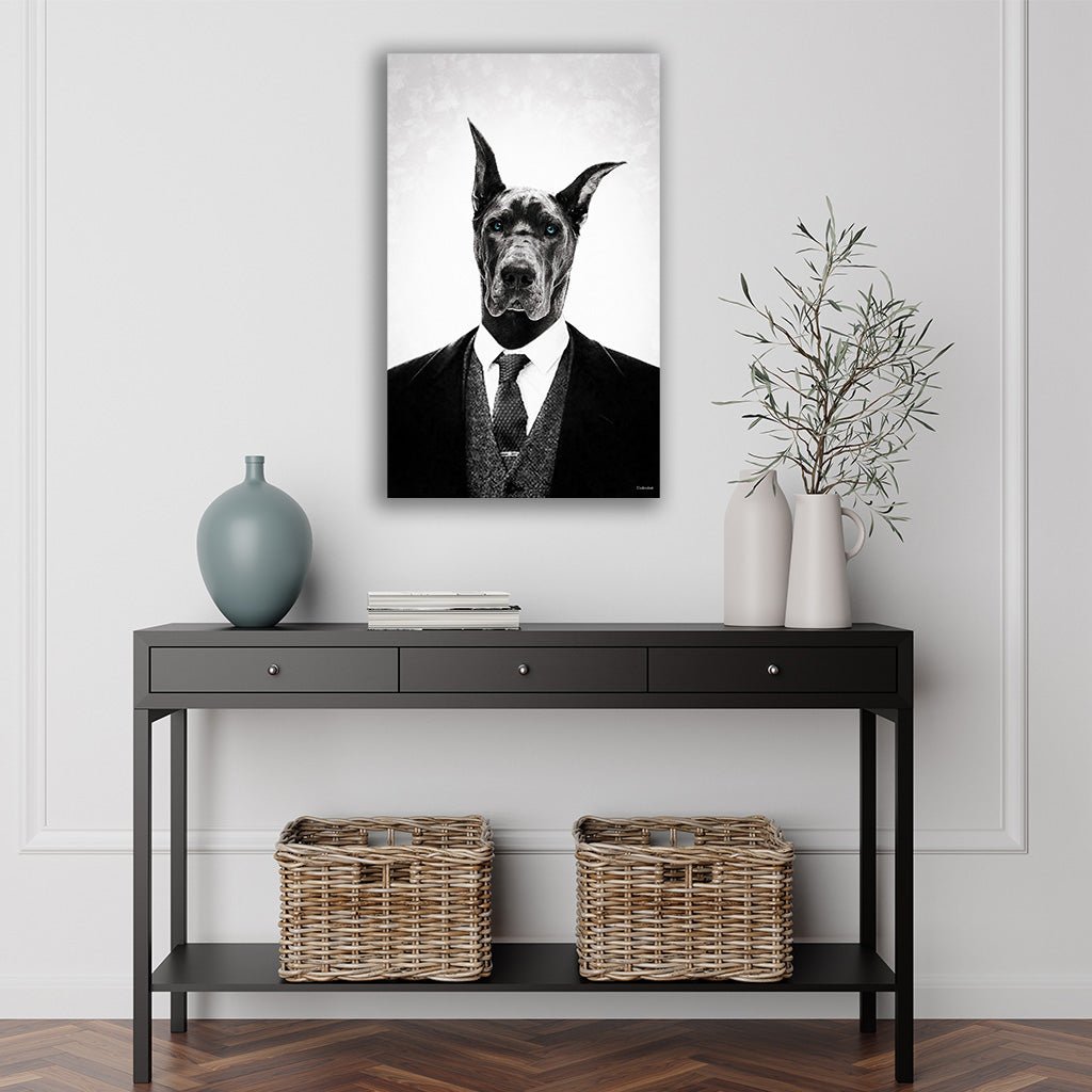 "Black dog Portrait" by Mr. Underdott - Affengeile Bilder