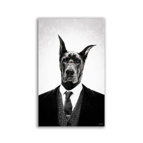 "Black dog Portrait" by Mr. Underdott - Affengeile Bilder