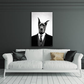 "Black dog Portrait" by Mr. Underdott - Affengeile Bilder