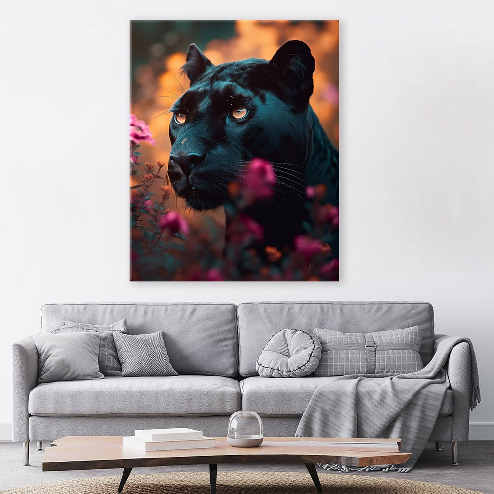 Black Panther Floral by Zenzdesign - Affengeile Bilder