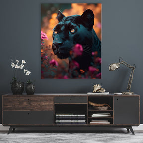 Black Panther Floral by Zenzdesign - Affengeile Bilder