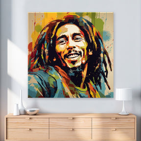 Bob Marley - Pop Art Portrait by Frank Daske - Affengeile Bilder