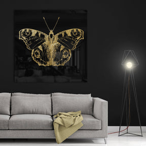 Butterfly Goldversion auf Acryl - Affengeile Bilder