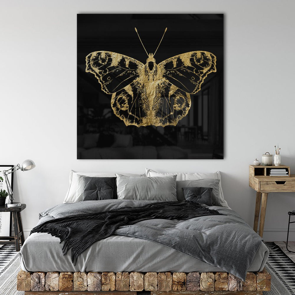 Butterfly Goldversion auf Acryl - Affengeile Bilder