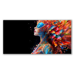 Colorful Bird Woman by Rosa Piazza - Affengeile Bilder