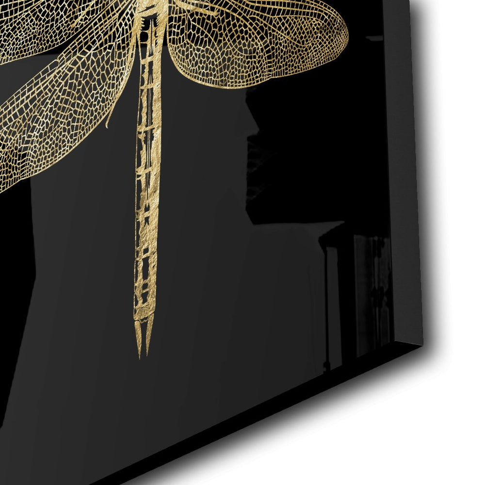 Dragonfly Goldversion auf Acryl - Affengeile Bilder