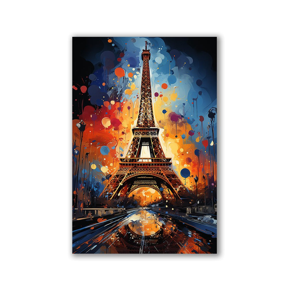 Eiffelturm in Paris Pop Art by Catill