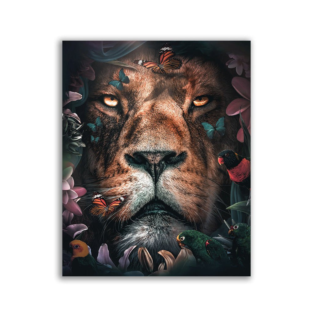 "Floral Lion" by Zenzdesign - Affengeile Bilder