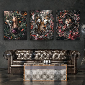 "Floral" - Triptychon - Affengeile Bilder