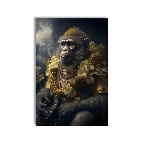 Flower Warrior Monkey by Juliano de Araujo - Affengeile Bilder