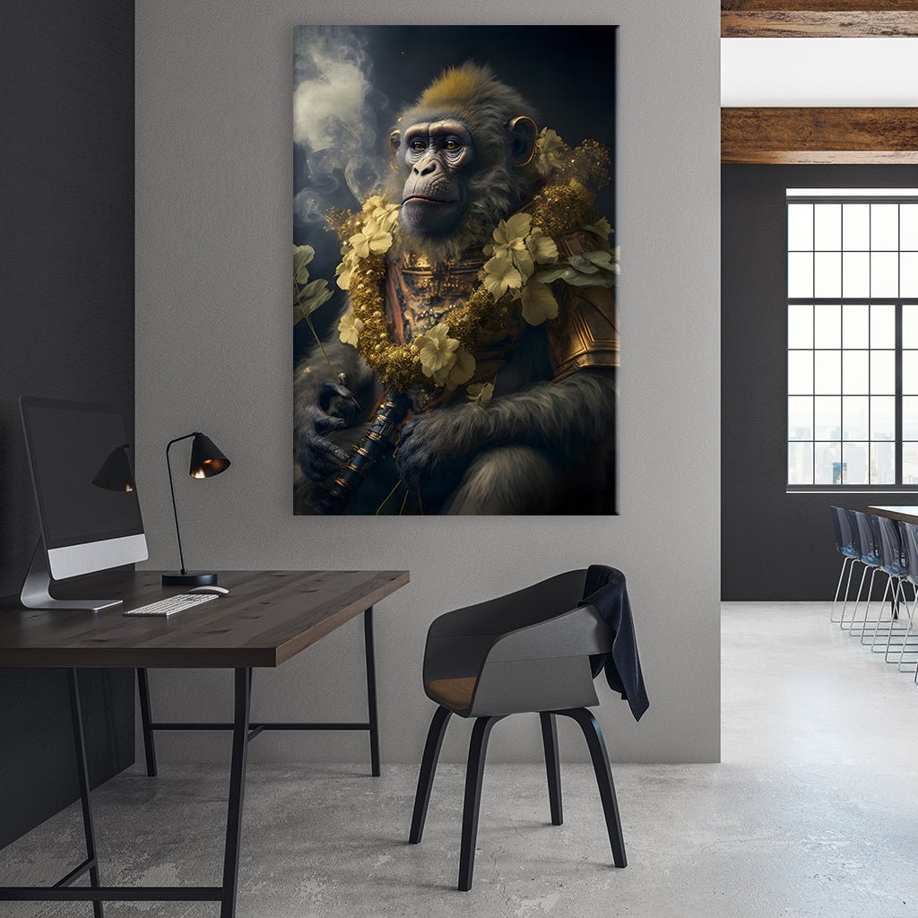 Flower Warrior Monkey by Juliano de Araujo - Affengeile Bilder