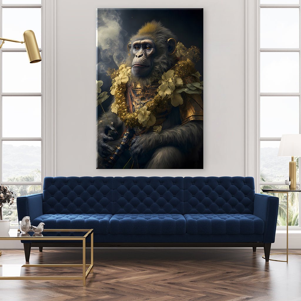 Flower Warrior Monkey by Juliano de Araujo - Affengeile Bilder