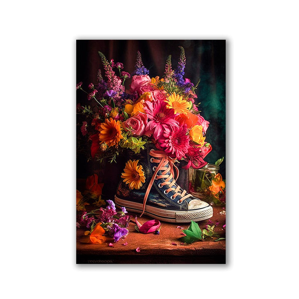 Flowery Jeansshoes No1 by Himmelmiez - Affengeile Bilder
