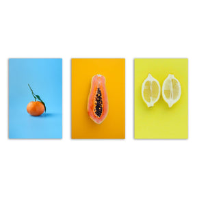 "Fruits" - Triptychon - Affengeile Bilder
