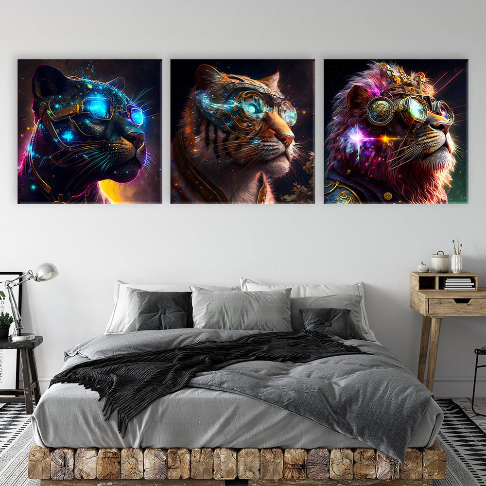 Galaxy Wildcats - Triptychon by Himmelmiez - Affengeile Bilder