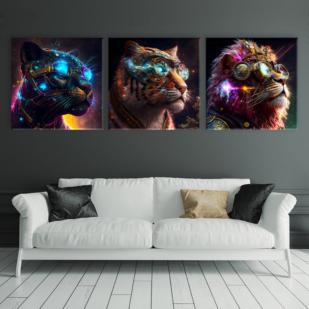 Galaxy Wildcats - Triptychon by Himmelmiez - Affengeile Bilder