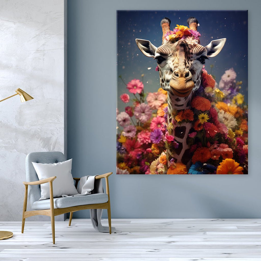 Giraffe Flowers by Zenzdesign - Affengeile Bilder
