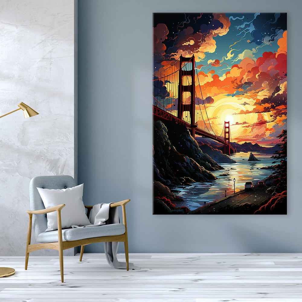 Golden Gate Bridge Pop Art by Catill - Affengeile Bilder
