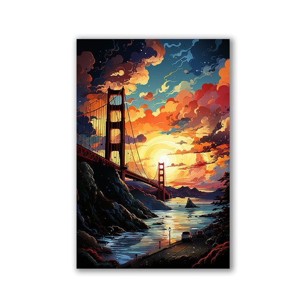 Golden Gate Bridge Pop Art by Catill - Affengeile Bilder