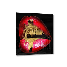 Golden Kiss Goldversion auf Acryl - Affengeile Bilder