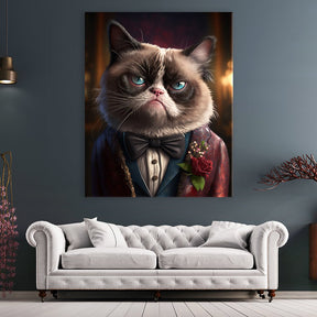 Grumpy Cat in Suit by Zenzdesign - Affengeile Bilder