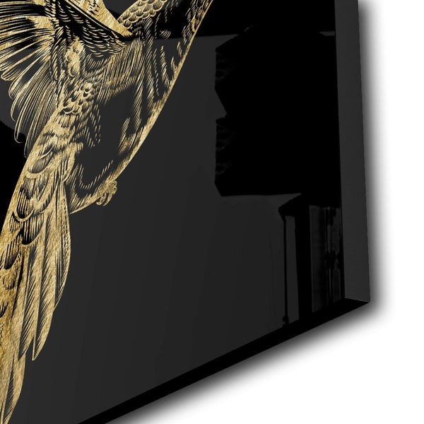 Humming-Bird Goldversion auf Acryl - Affengeile Bilder