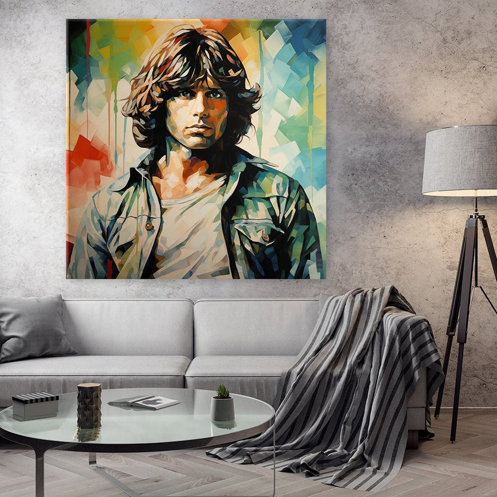 Jim Morrison - Pop Art Portrait by Frank Daske - Affengeile Bilder
