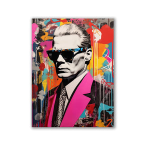 Karl Lagerfeld - Pop Art Portrait by Frank Daske - Affengeile Bilder