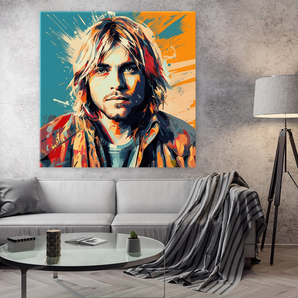 Kurt Cobain - Pop Art Portrait by Frank Daske - Affengeile Bilder