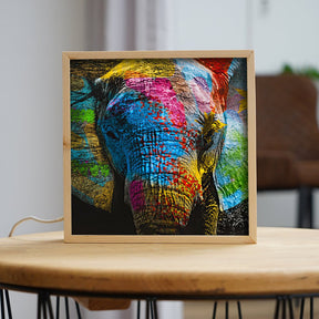 Leuchtrahmen - Color Elephant - Affengeile Bilder