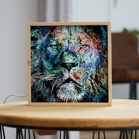 Leuchtrahmen - Color Lion NEW - Affengeile Bilder