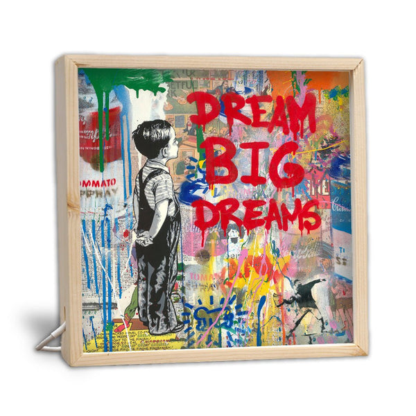 Leuchtrahmen - Dream big dreams - Affengeile Bilder