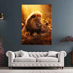 Lion and Lioness Romance by Zenzdesign - Affengeile Bilder