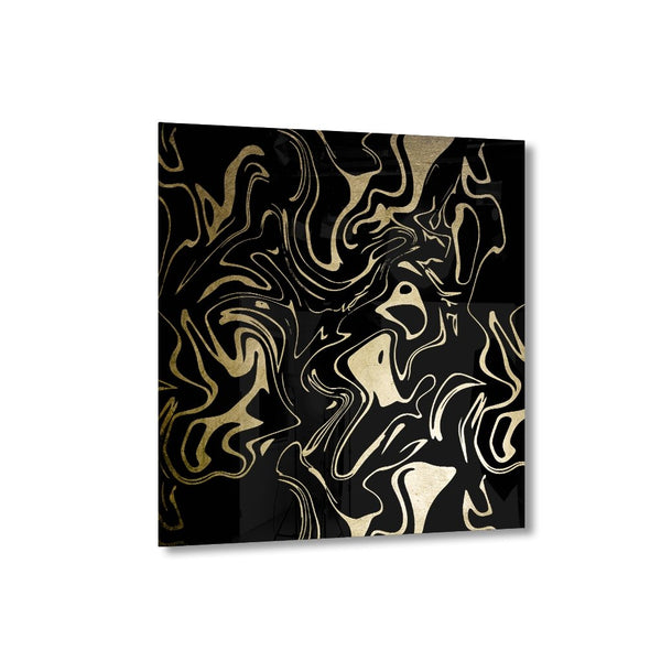 Liquid Swirl Goldversion auf Acryl - Affengeile Bilder