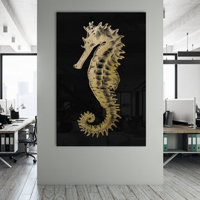 Little Seahorse Goldversion auf Acryl - Affengeile Bilder