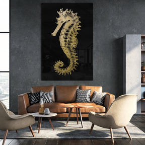 Little Seahorse Goldversion auf Acryl - Affengeile Bilder