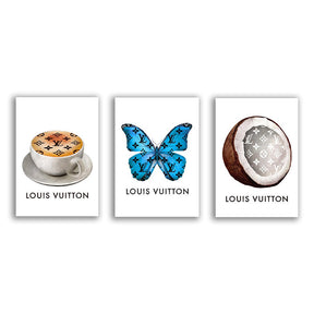 "Louis Vuitton" Triptychon - Affengeile Bilder