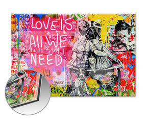 Love is all we need by Banksy - Affengeile Bilder