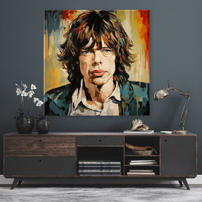 Mick Jagger - Pop Art Portrait by Frank Daske - Affengeile Bilder