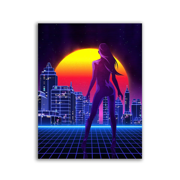 "Neon Metropolis Print" - Affengeile Bilder
