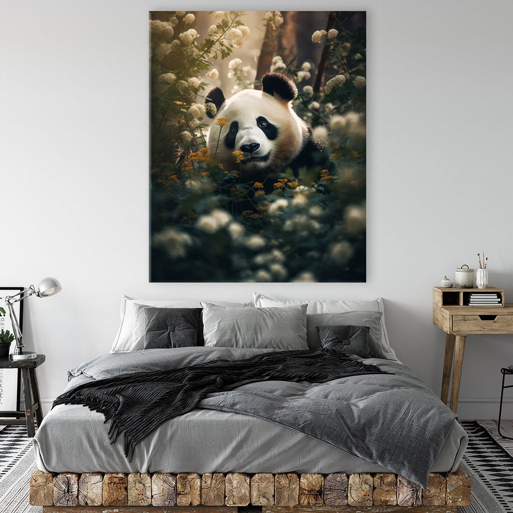 Panda Flowers by Zenzdesign - Affengeile Bilder