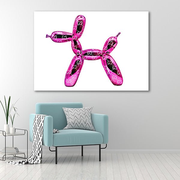 "Pink Gucci Balloon-Dog" - Affengeile Bilder