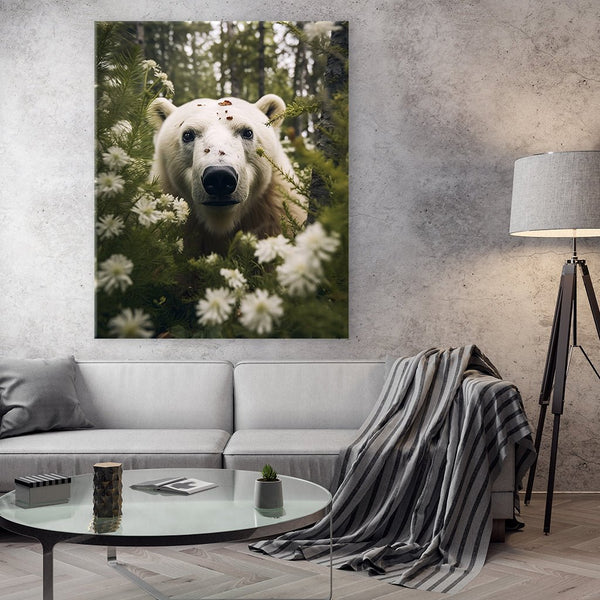 Polar Bear Flowers by Zenzdesign - Affengeile Bilder