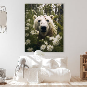 Polar Bear Flowers by Zenzdesign - Affengeile Bilder