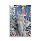 Pop Art Elefant Blau - Affengeile Bilder