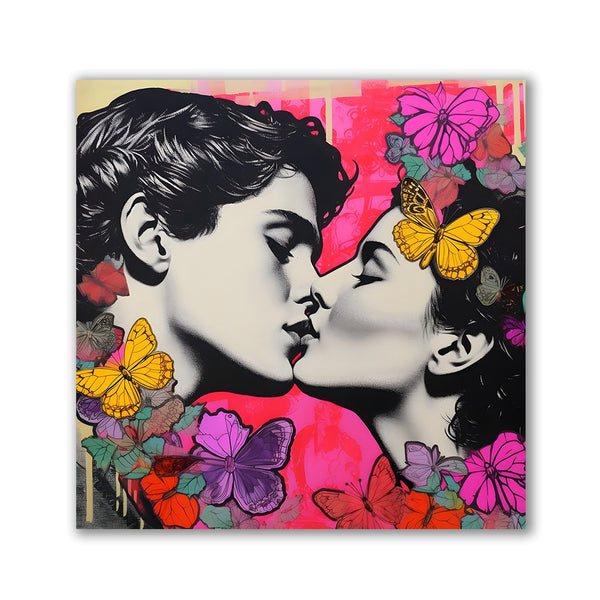 Popart Kiss by Rosa Piazza - Affengeile Bilder