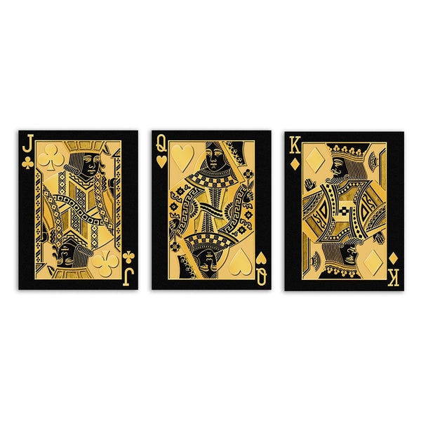 "Royal Cards" - Triptychon by Frank Amoruso - Affengeile Bilder
