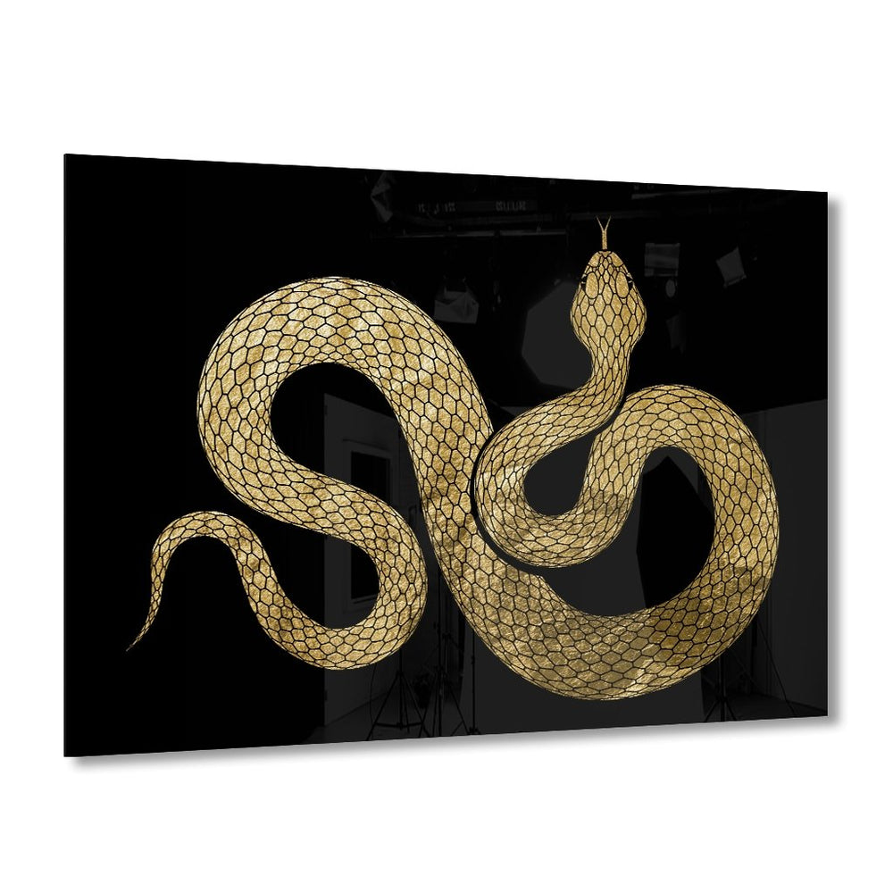 Snake Goldversion auf Acryl - Affengeile Bilder